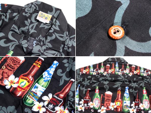 ウィーニーファッション アロハシャツ ハワイ製 ビール
