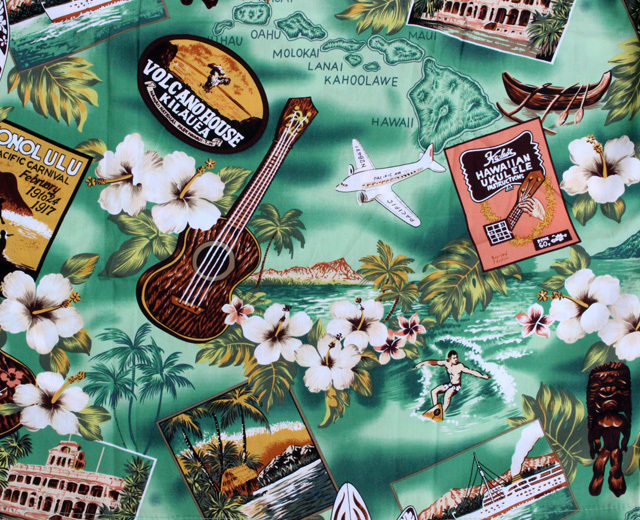 ウィーニーファッション アロハシャツ ハワイ製 コナミュージック