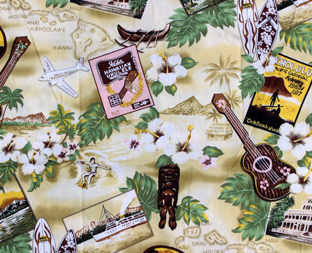 ウィーニーファッション アロハシャツ ハワイ製 コナミュージック