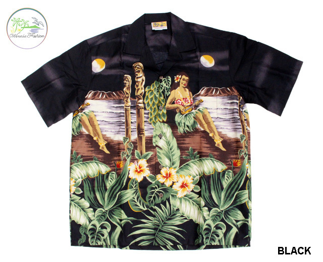 ウィーニーファッション アロハシャツ ハワイ製 フラガール
