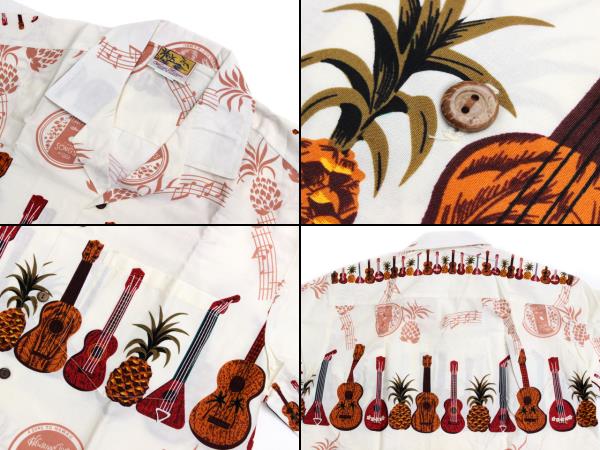 ウィーニーファッション アロハシャツ ハワイ製 ウクレレ