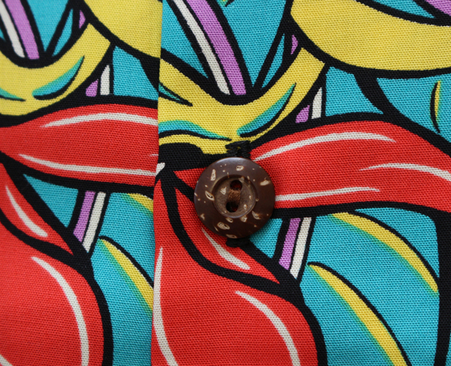 カラカウア　アロハシャツ　ヘリコニア