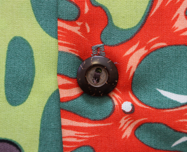 カラカウア　アロハシャツ　金魚