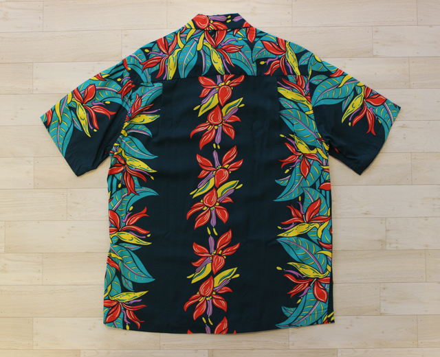 カラカウア　アロハシャツ　ヘリコニア