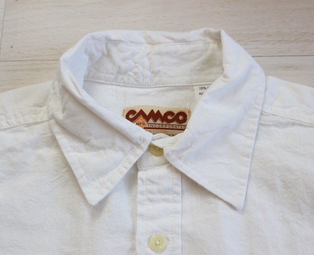 通販 Camco カムコ シャンブレーシャツ 長袖 白 デロチャンクアロハワークス