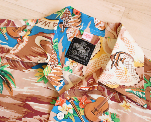 Kona Bay Hawaii/コナベイハワイ アロハシャツ ハワイ製 ランドオブ
