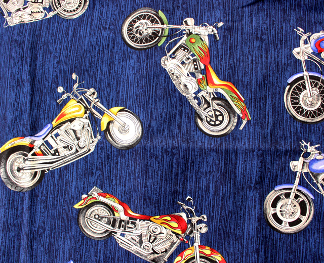 Paradise Found パラダイスファウンド アロハシャツ バイク柄