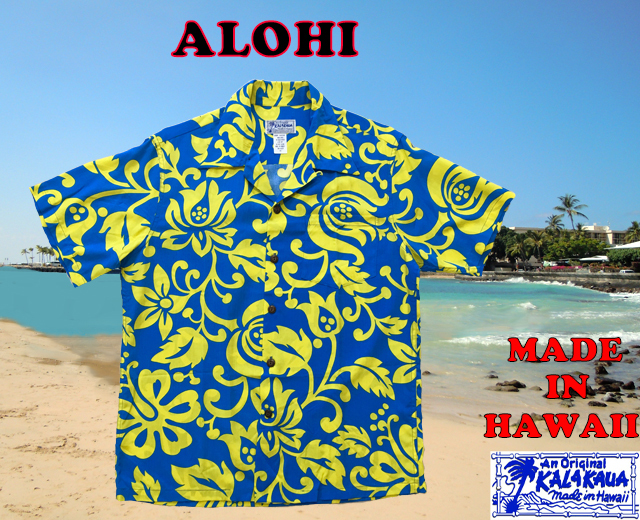 アロハシャツ　カラカウア　ハワイ製