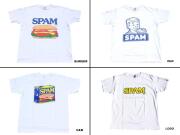 SPAM スパム 半袖Tシャツ 「SPAM Tee」 バーガー オールド CAN ロゴ 白 【メール便可】