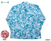 TWOPALMS トゥーパームス 長袖アロハシャツ ハワイ製