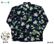 TWOPALMS トゥーパームス 長袖アロハシャツ ハワイ製