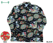 TWOPALMS トゥーパームス 長袖アロハシャツ ハワイ製