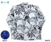 TWOPALMS トゥーパームス 長袖アロハシャツ ハワイ製