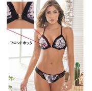 ノンワイヤー ブラショーツセット セット下着 レース 花柄 下着 レディースショーツ