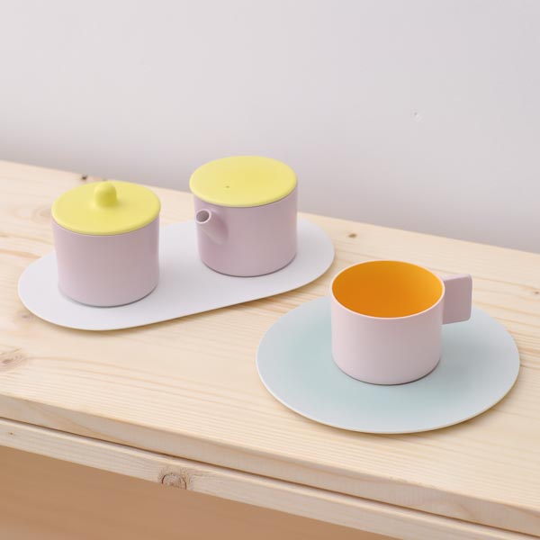 【送料無料】S＆B Coffee Sugar Milk Pink-Pink set≪在庫確認後、10~14営業日程で出荷≫ ( 1616 ／ arita japan 母の日 プレゼント 初任給 ガラス クリーマー シュガーポット 醤油 おすすめ 有田焼 )