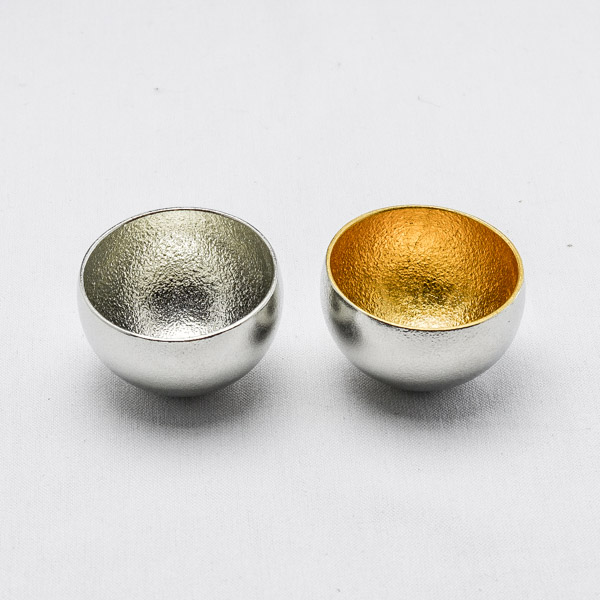 【送料無料】能作 Kuzushi Yure ミニ ２個セット≪13時までのご注文即日発送(休業日を除く)≫ ( 能作 あすつく 名入れ有料 錫 ぐい呑み おちょこ 盃 酒器 高岡銅器 )