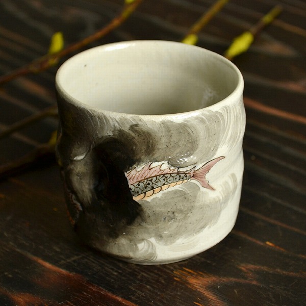 【送料無料】九谷焼 色いろカップ 昇龍≪在庫確認後、通常即日で出荷≫ ( 和窯 色いろカップ 名入れ有料 焼酎グラス ビアカップ ビールグラス フリーカップ グラス 九谷焼 )