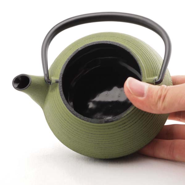 急須 3型線引 若草 320ml / 岩鋳 父の日 プレゼント 取っ手付き 茶こし