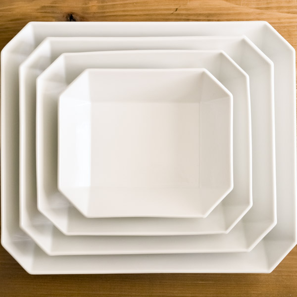 【ほたきき】1616/arita japanスクエアボウル&ラウンドボウル 送料無料】 TY Square Bowl White 220mm 1個 / 1616 / arita