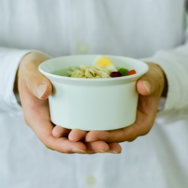 作家 陶芸作家 設計図みたいな柄 盛り鉢 サラダ鉢 深皿 7号鉢 刻印あり