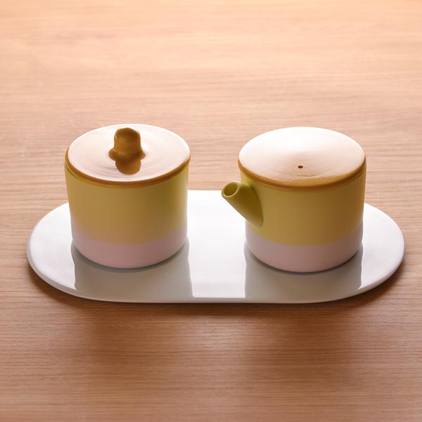 送料無料】 S＆B Coffee Sugar Milk Pink-Yellow set / 1616 / arita