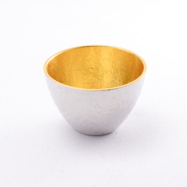 【真作 超希少 】古布志名焼　盃　ぐい呑(合箱付属) ぐい呑 金箔 大 1個 / 能作 ぐいのみ 盃 酒器 猪口 日本酒 高岡