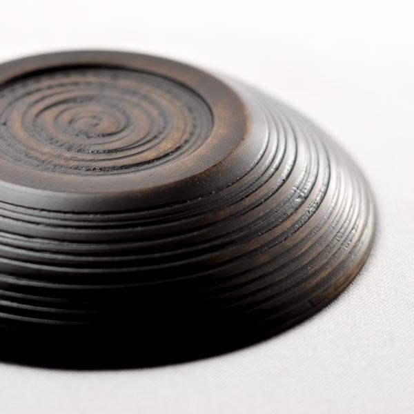 送料無料】 茶托 象谷 拭漆 135mm 5枚 / 父の日 プレゼント 初任