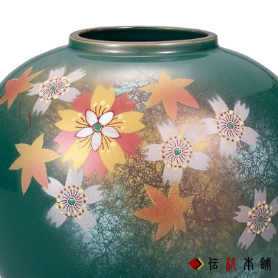 九谷焼 花瓶 花舞 5.5号≪在庫確認後、通常即日で出荷※5／7以降≫ ( 木札名入れ有料 初任給 プレゼント 母の日 花器 フラワーベース インテリア 陶器 日本のお土産 九谷焼 )