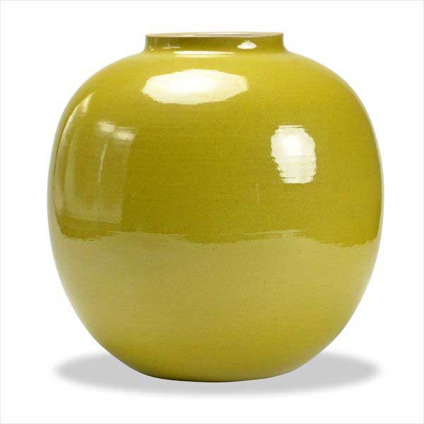 送料無料】 花瓶 金箔鶴 8号 / 花器 フラワーベース インテリア 陶器