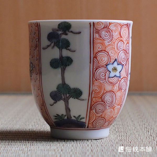 送料無料】 夫婦湯呑 割取松竹梅 ペア / 夫婦湯のみ 夫婦湯飲み 湯呑み