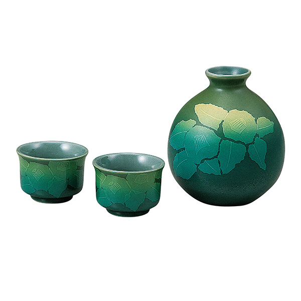 酒器セット 銀山茶花 / 酒器 とっくり おちょこ 日本酒 陶器 九谷焼