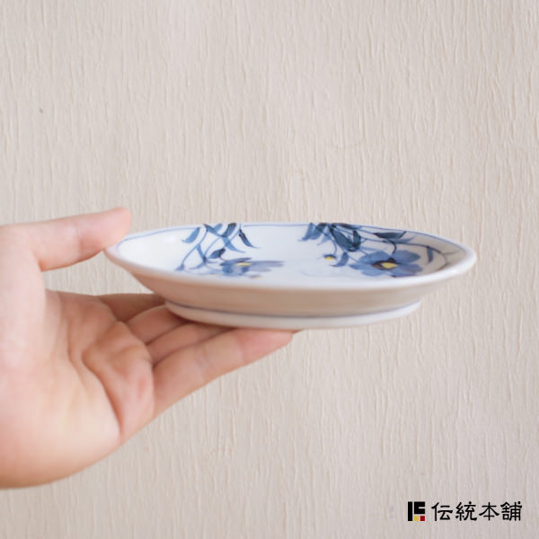 送料無料】 楕円皿揃 お花畑 5号 5枚セット / 初任給 プレゼント 母の