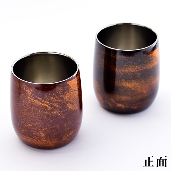 漆器 竹模様 円形プレート 赤黒2色セット