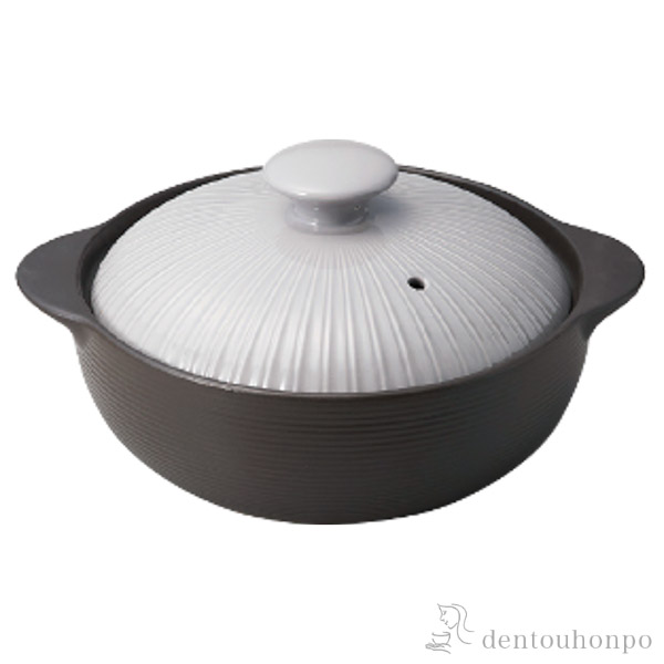 【送料無料】ＩＨ土鍋 サーマテック ライトグレー 6.5号(1~2人用)≪在庫確認後、4~7営業日程で出荷≫ ( IH対応 直火対応 ごはん おかゆ おすすめ   )