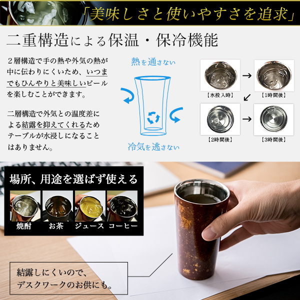 送料無料】 2重ストレートカップ 選べる2色 白檀 黒／赤 S 1個 蓋裏