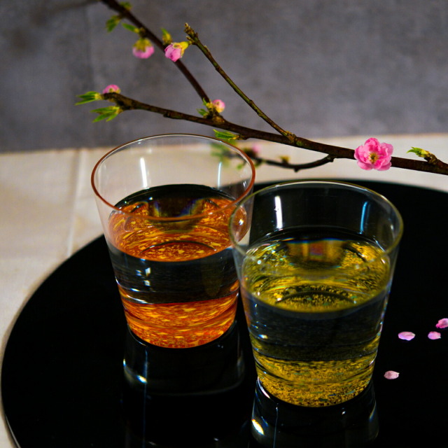 ロックグラス 銀河 ペア 木箱入り 蓋裏レーザー名入れ彫刻料込み