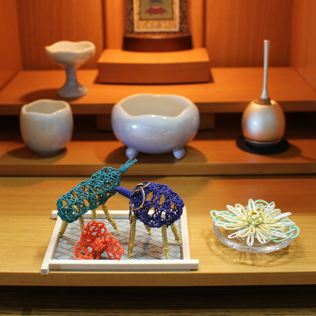 送料無料】 盆飾り 水引精霊牛馬 馬（きゅうり）・牛（なす） ほおずき