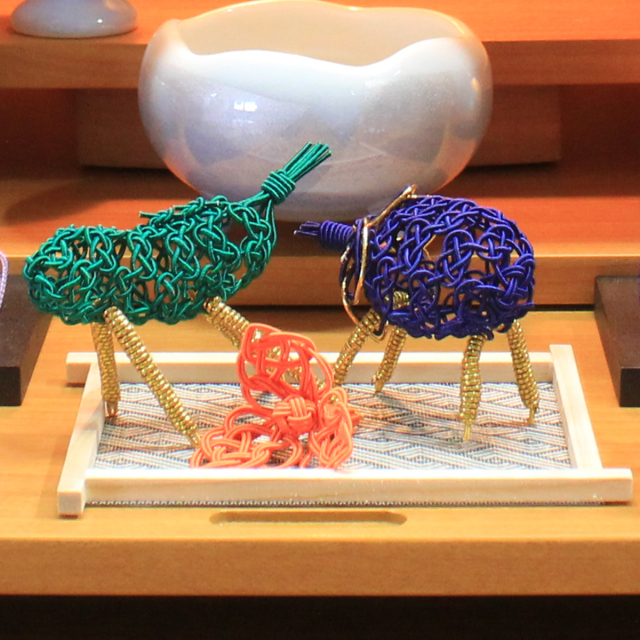 送料無料】 盆飾り 水引精霊牛馬 馬（きゅうり）・牛（なす） ほおずき