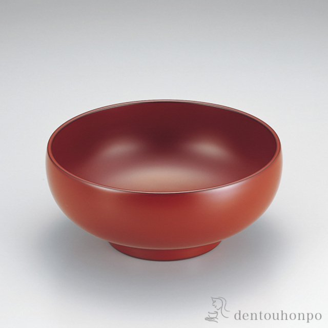 【送料無料】うどん鉢 古代朱≪在庫確認後、7営業日程で出荷≫ ( 和食 食器 おつまみ 朝食 煮物 越前漆器 )