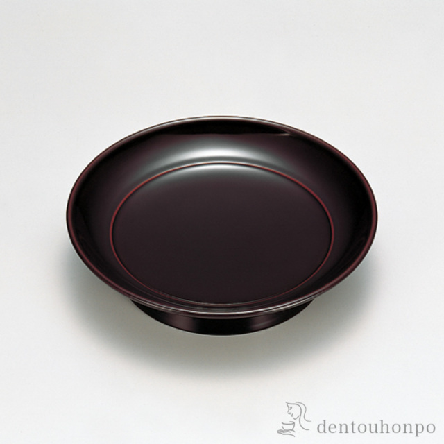 椿皿 溜 5枚≪在庫確認後、1週間程で出荷≫ ( 父の日 プレゼント 初任給 和食器セット お皿 揃える 食器 和食 越前漆器 )