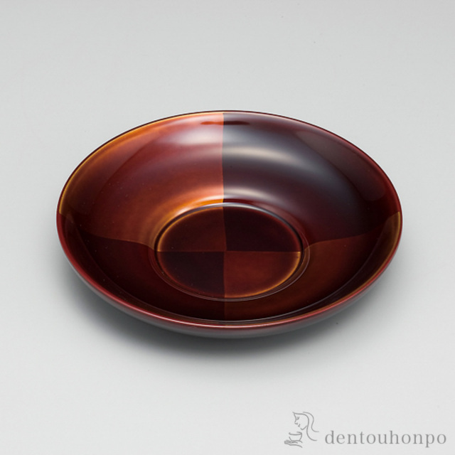 【送料無料】茶托 市松白檀 5枚≪在庫確認後、7営業日程で出荷≫ ( 茶たく 湯のみ 湯呑み 日本茶 おすすめ 越前漆器 )