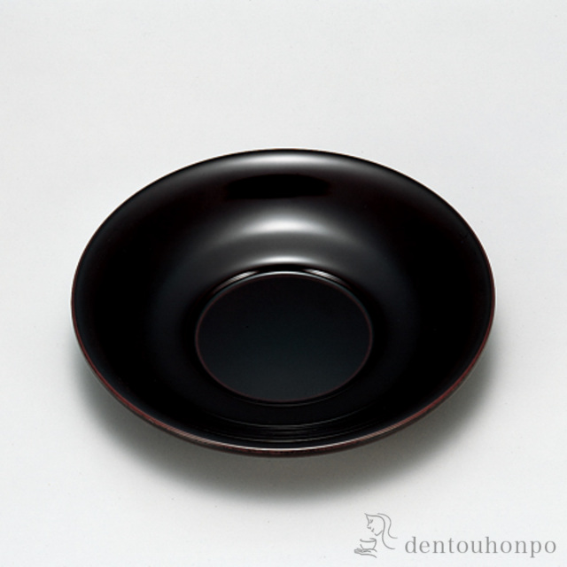茶托 溜 4.5号 5枚≪在庫確認後、7営業日程で出荷≫ ( 茶たく 湯のみ 湯呑み 日本茶 おすすめ 越前漆器 )