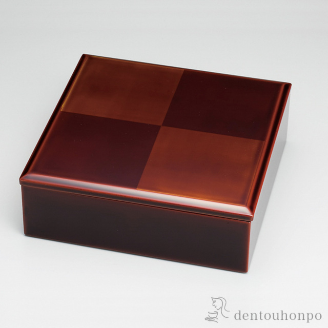 【送料無料】一ヶ重 市松白檀≪在庫確認後、4~7営業日程で出荷≫ ( お弁当 運動会 ピクニック 遠足 人気 越前漆器 )