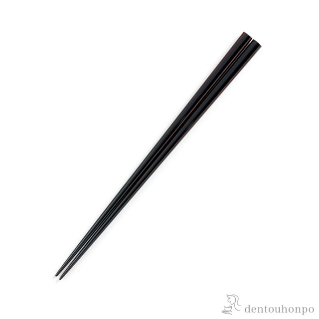 箸 胴張 溜 23.5cm≪在庫確認後、7営業日程で出荷≫ ( お箸 プレゼント はし 高級箸 塗り箸 越前漆器 )