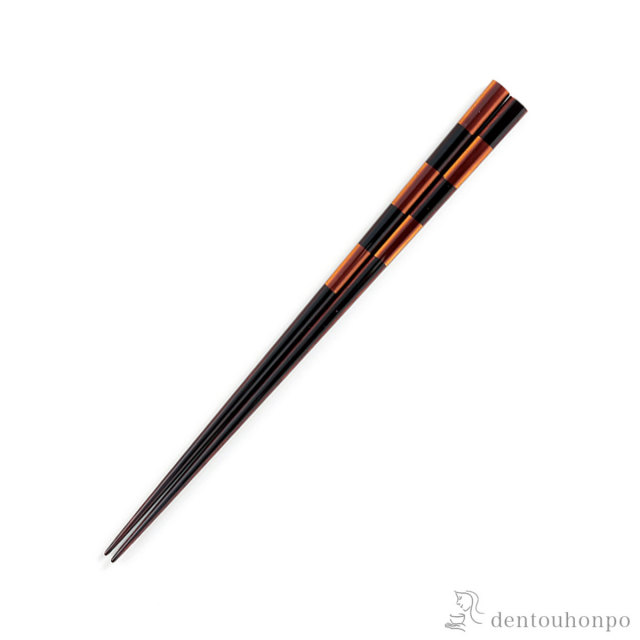【送料無料】箸 格子 白檀 22cm≪在庫確認後、7営業日程で出荷≫ ( お箸 プレゼント はし 高級箸 塗り箸 越前漆器 )