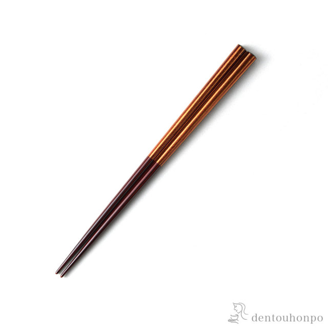 箸 八角 白檀帯 22cm≪在庫確認後、7営業日程で出荷≫ ( 退職祝い 定年 お箸 プレゼント はし 高級箸 塗り箸 越前漆器 )