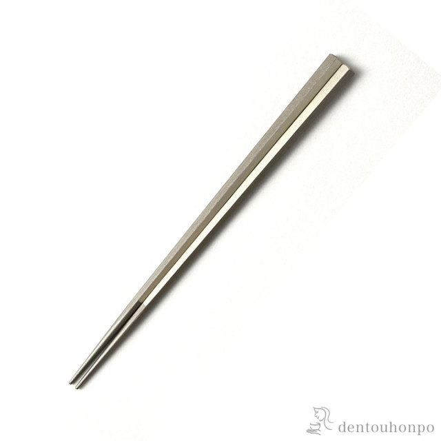 箸 五角 拭漆 黒パール／銀ライン 23.5cm≪在庫確認後、1週間程で出荷≫ ( 父の日 プレゼント 初任給 お箸 プレゼント はし 高級箸 塗り箸 越前漆器 )