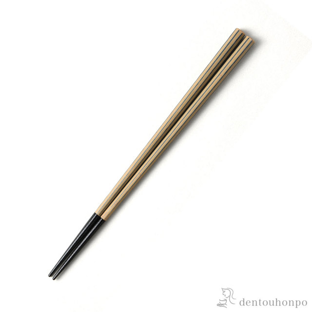 箸 八角 研ぎ出し 白／黒 23.5cm≪在庫確認後、1週間程で出荷≫ ( 父の日 プレゼント 初任給 お箸 プレゼント はし 高級箸 塗り箸 越前漆器 )