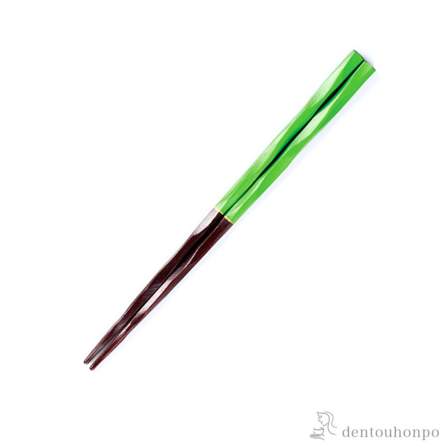 家族箸 若草 19cm≪在庫確認後、1週間程で出荷≫ ( 父の日 プレゼント 初任給 お箸 プレゼント はし 高級箸 塗り箸 越前漆器 )