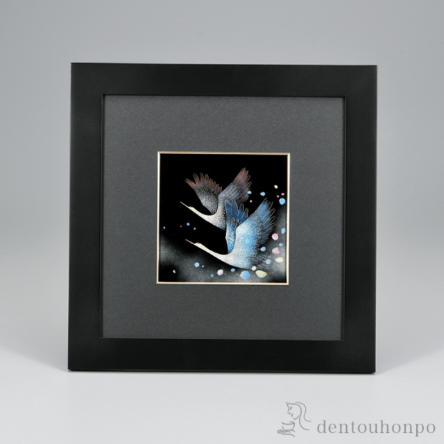 【送料無料】パネル 鶴≪在庫確認後、4~7営業日程で出荷≫ ( 額縁 飾り フレーム 人気 おすすめ 越前漆器 )